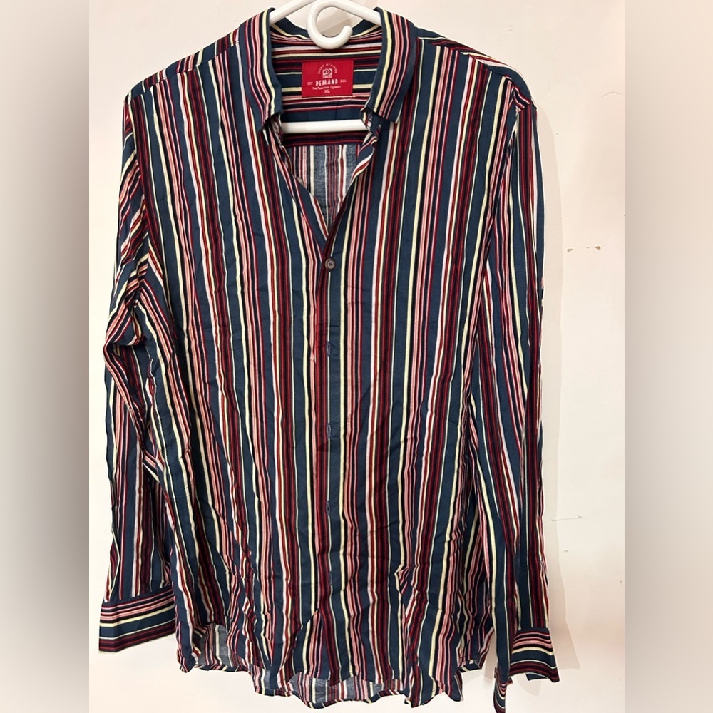 Demand Button Striped Shirt - Picture 9 of 9